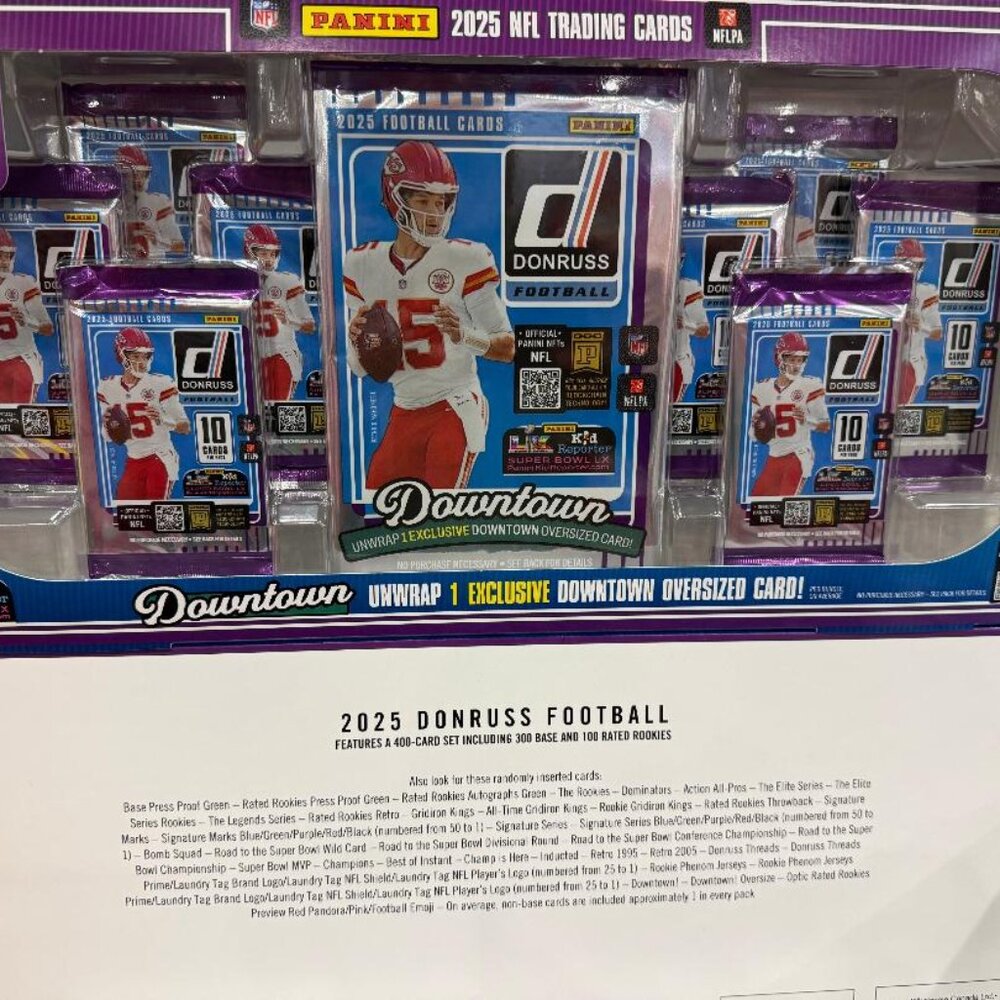 New Panini 2025 Donruss NFL Trading Card Bundle 2-pack